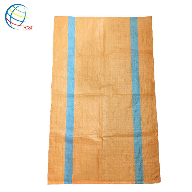 100kg 50kg pp woven bag with blue line packing for grain, corn, garbage