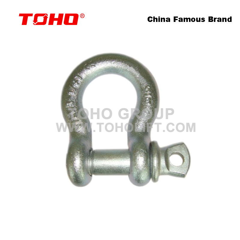 G80 SHACKLE, G80 Shackle, G80 shackle G80 Screw Pin Alloy Bow Shackle (TH-758)