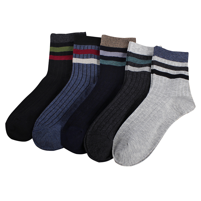 Man Knitting Cotton Socks