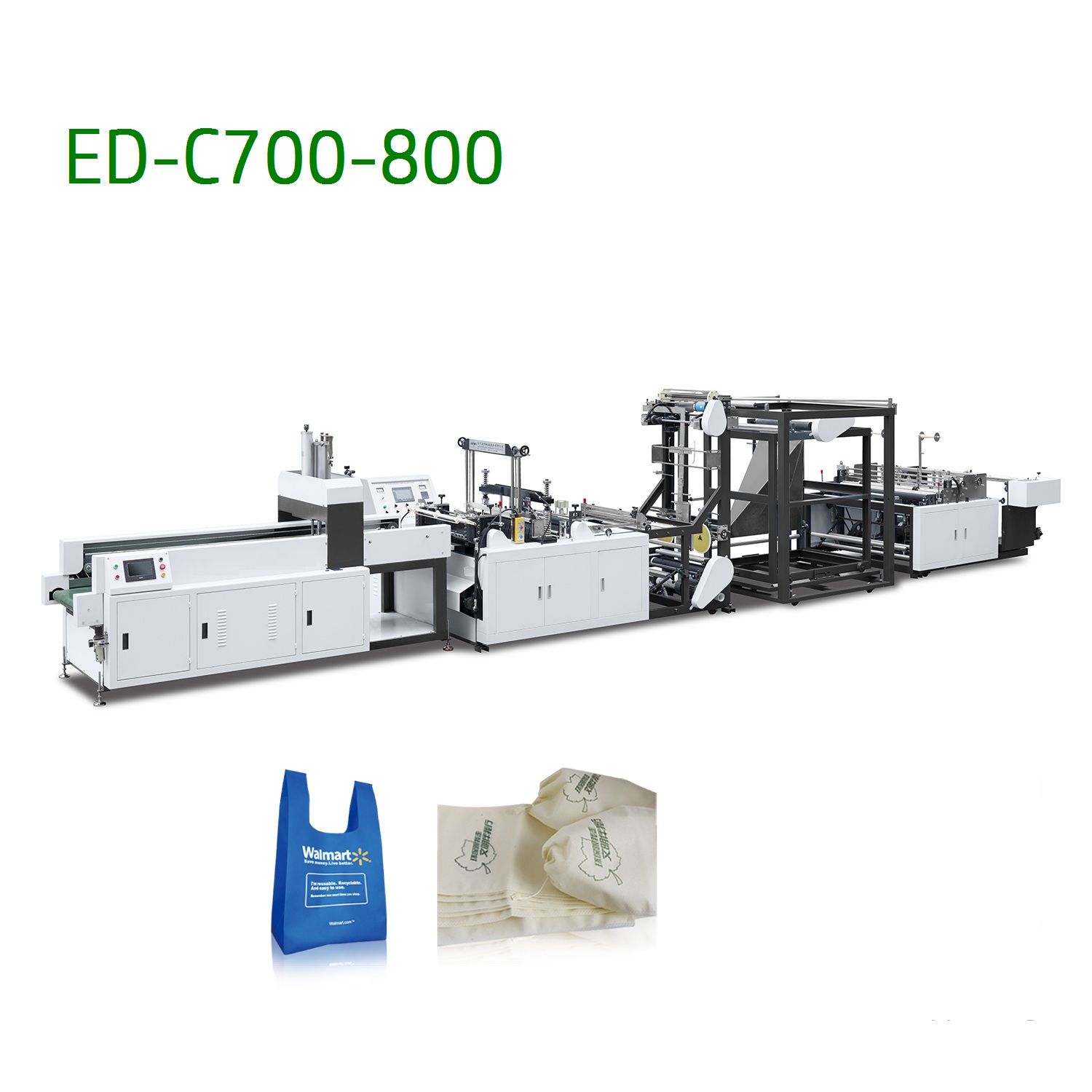 Fully Automatic Double Line Non Woven T Shirt Bag Making Machine