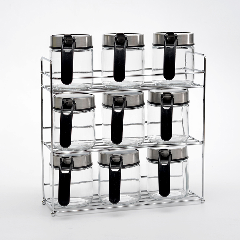 glass condiment set