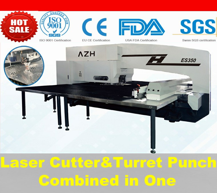 CNC Turret Punch Machine&Laser Cutting Machine Servo Driven 24 32 stations CNC Turret Punch Press Punching Machine