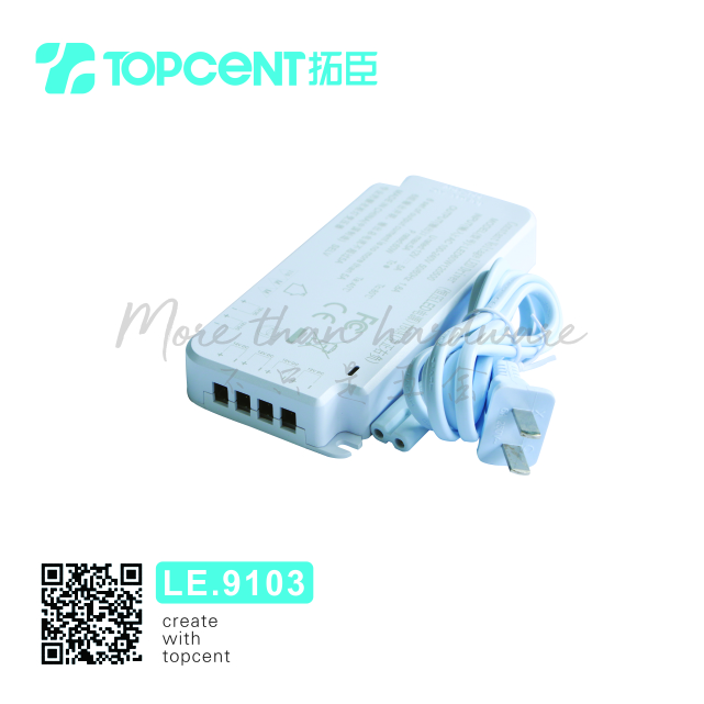 LE.9103 TOPCENT White color cabinet led strip light swich
