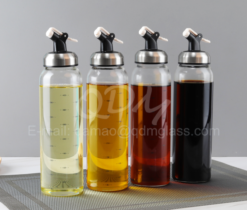 High borosilicate glass oil/vinegar bottle