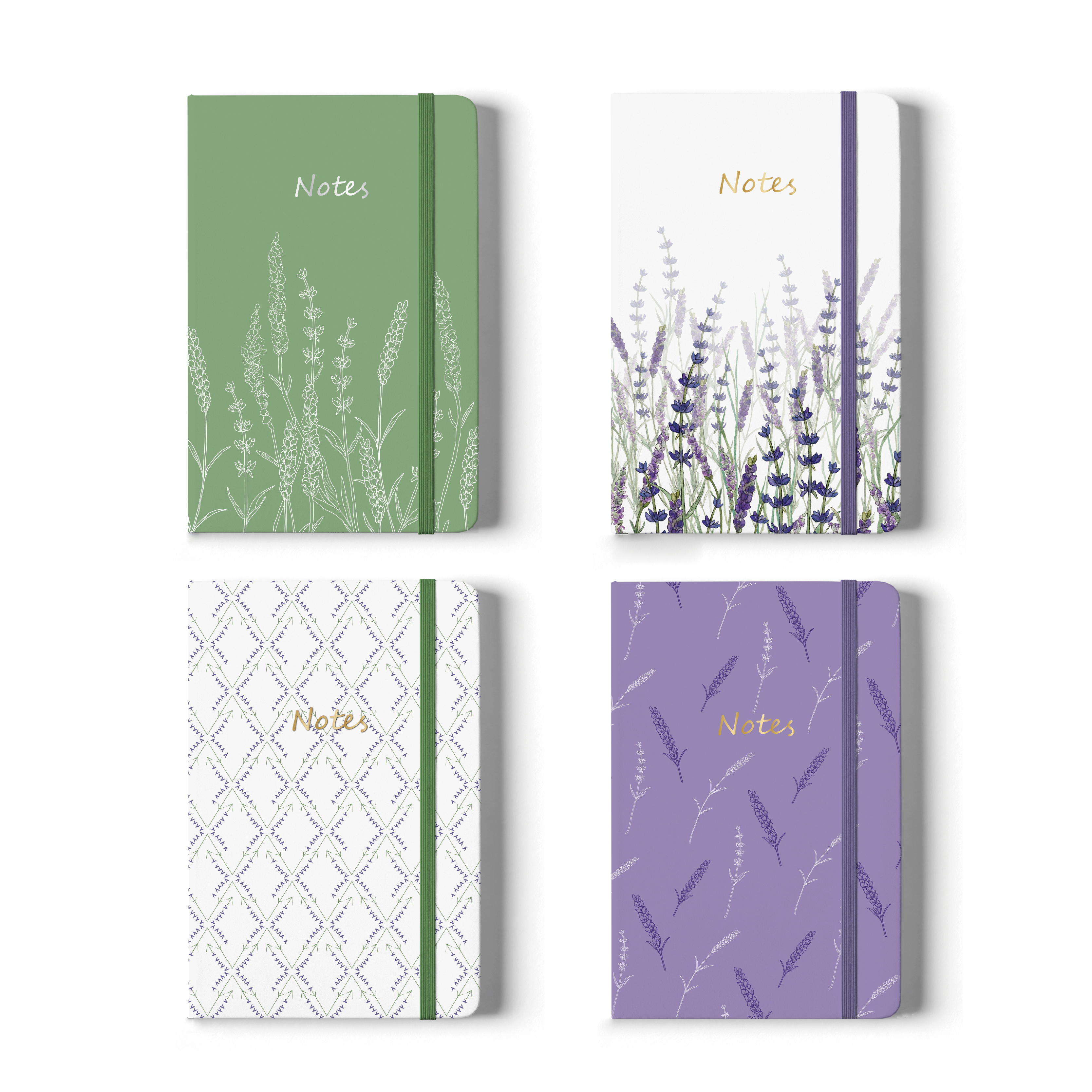 Lavender leather notebook