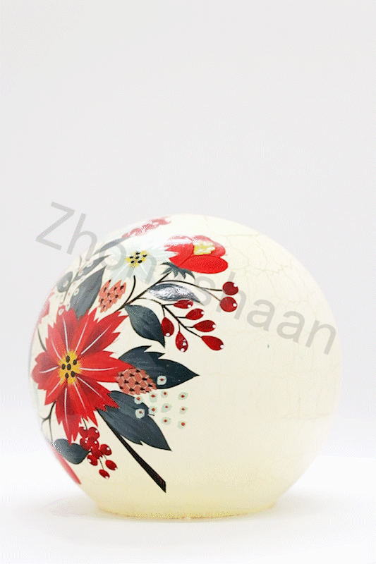 Hand Painted Glass Decoration LED