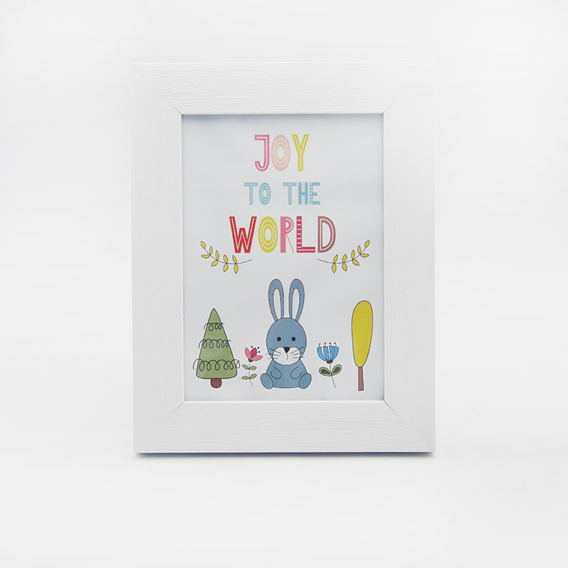 White PS Photo Frame 4x6"