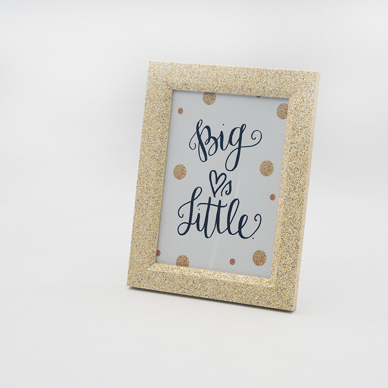 Gold Glitter Photo Frame 4x6"