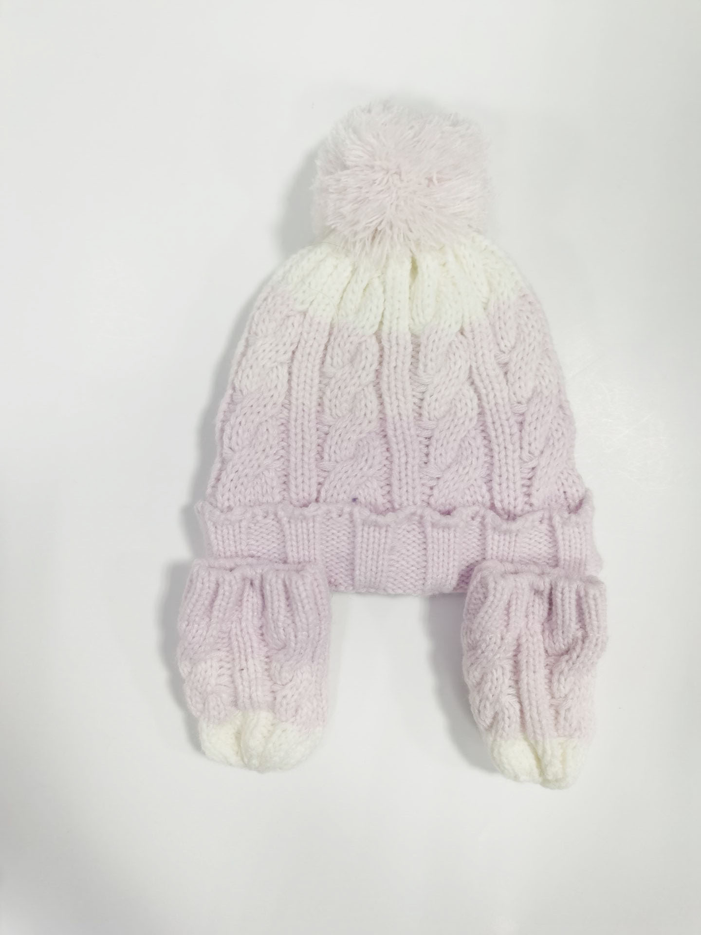 127225 Bby G Cable Hat And Glove Set