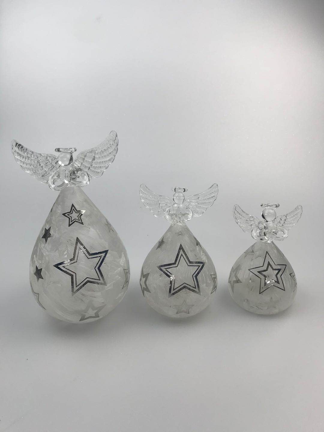 Glass Angel With LED Light