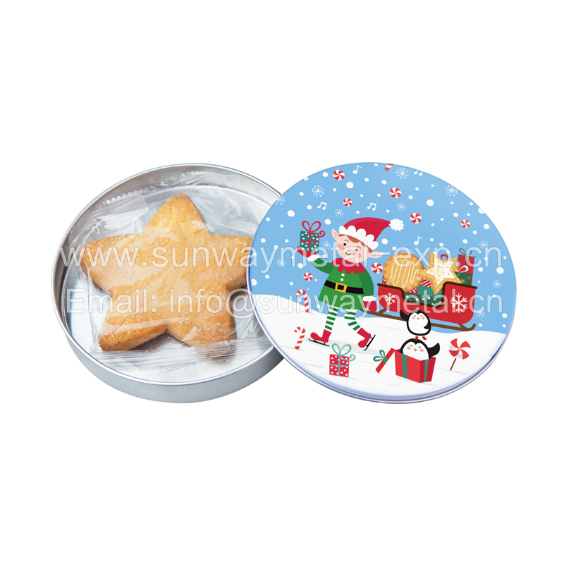 Cookie tin box Food packaging Promotional gifts Christmas tin box