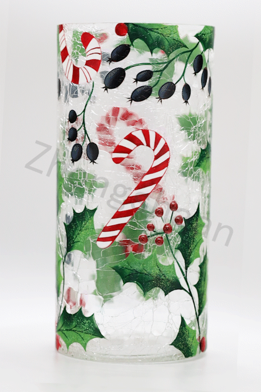 LED Hand Painted Glass Decoration