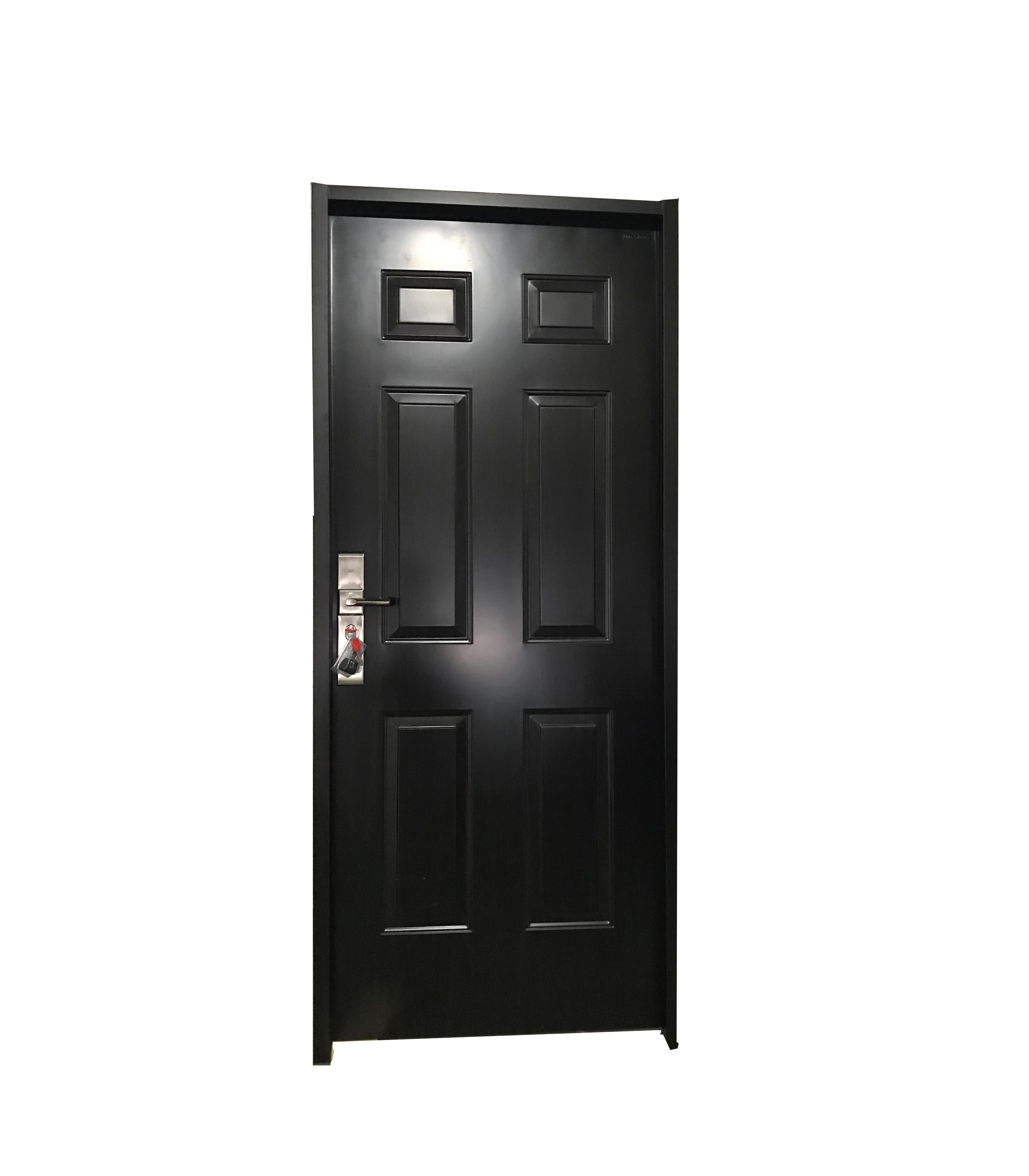 Fangda Dark black American panel steel door