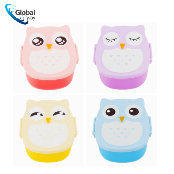 Owl lunch box kid lunch box plastic lunch box Owl kid container plastic food container