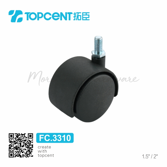 【TOPCENT】FC.3310 plastic nylon furniture cabinet office chair table desk wheel castors