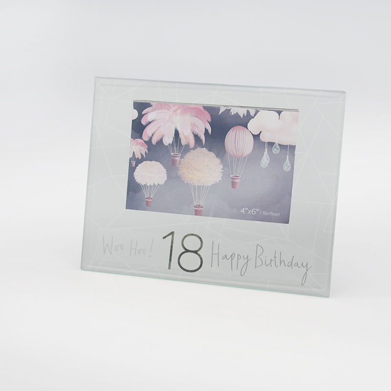 18 Years milestone Glass Photo frame 4x6"