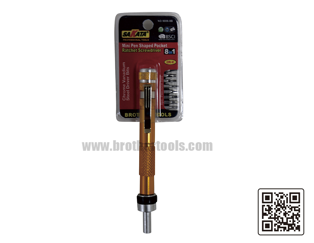 8 in 1 mini pen shaped pocket ratchet screwdriver,gift tool,hand tool.