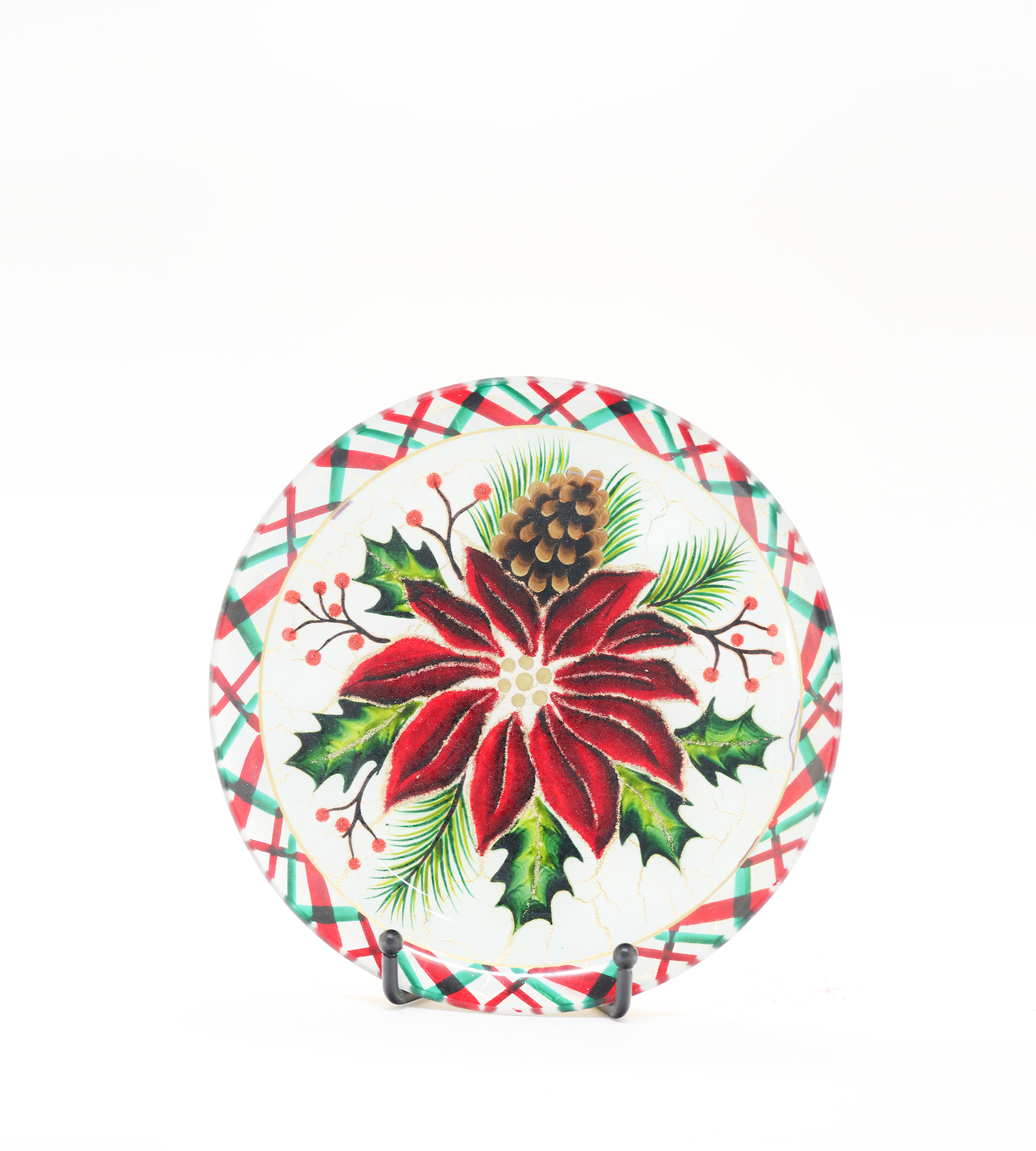 Hand Painted Glass Plate