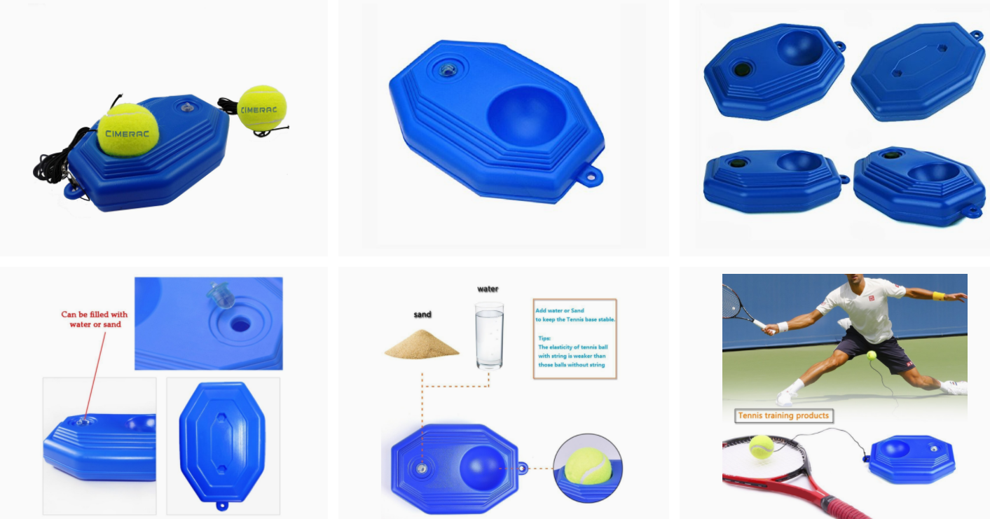 Tennis trainer base