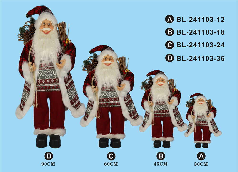30cm/45cm/60cm/90cm height set of Santa Clause
