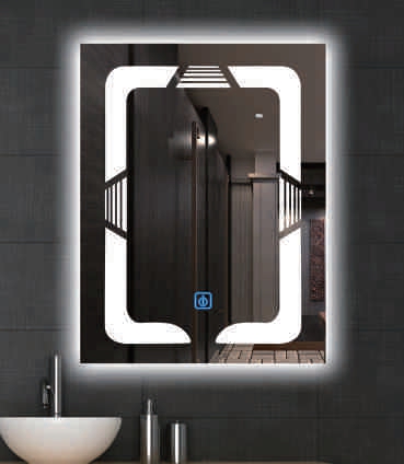 Bathroom mirror with LED light