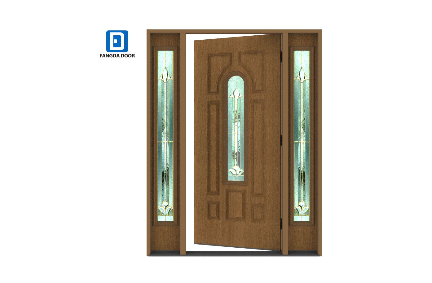 mother and son door