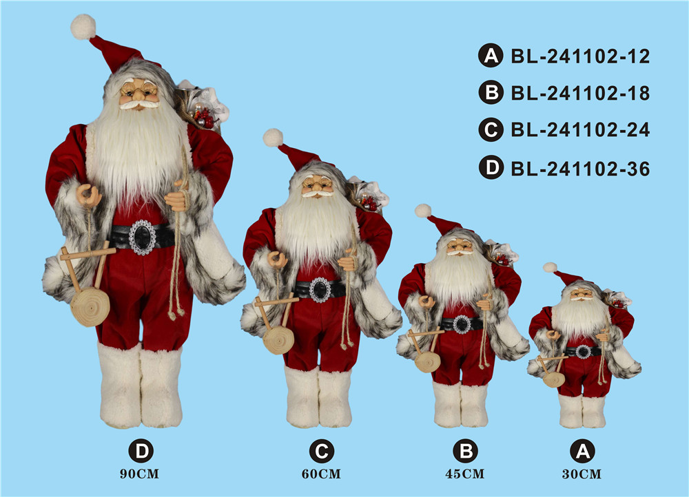 30cm/45cm/60cm/90cm height set of Santa Clause