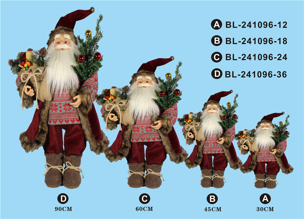 30cm/45cm/60cm/90cm height set of Santa Clause