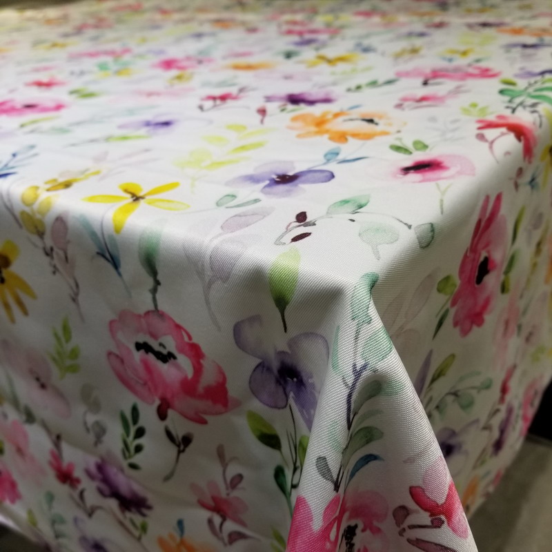AAA watercolors design digital printing tablecloth