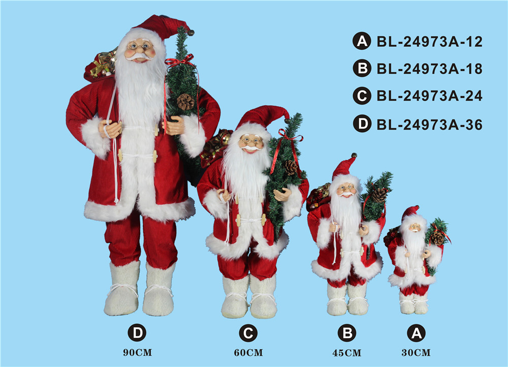 30cm/45cm/60cm/90cm height set of Santa Clause