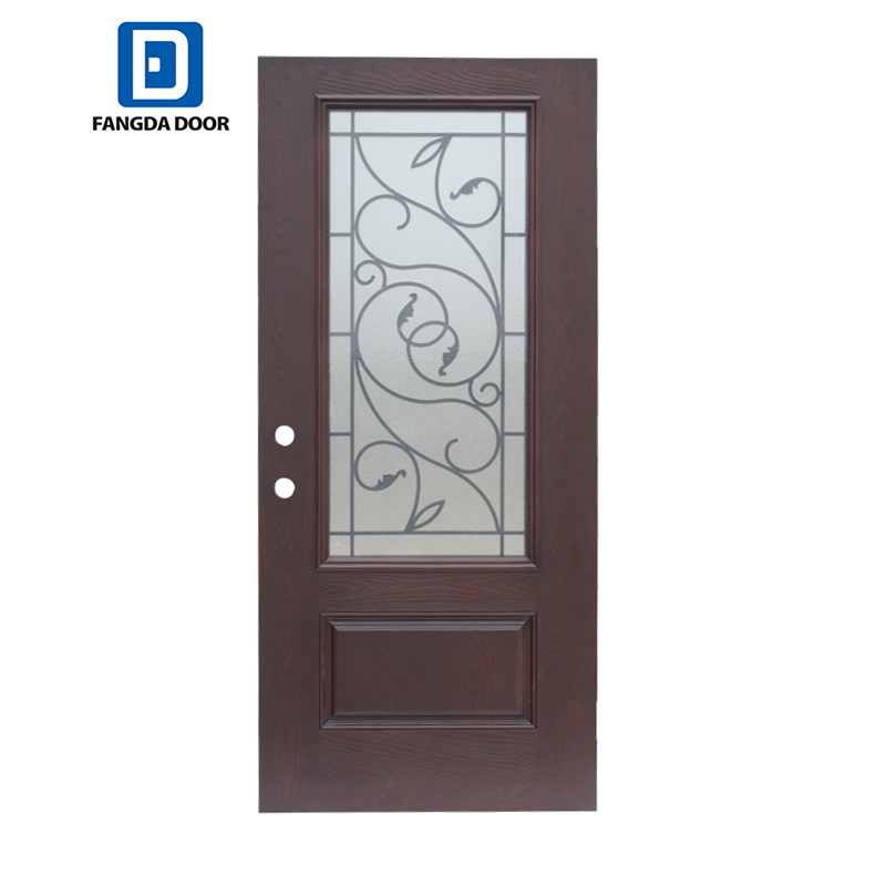 Fangda 2020 new design painted oak grp composite doors