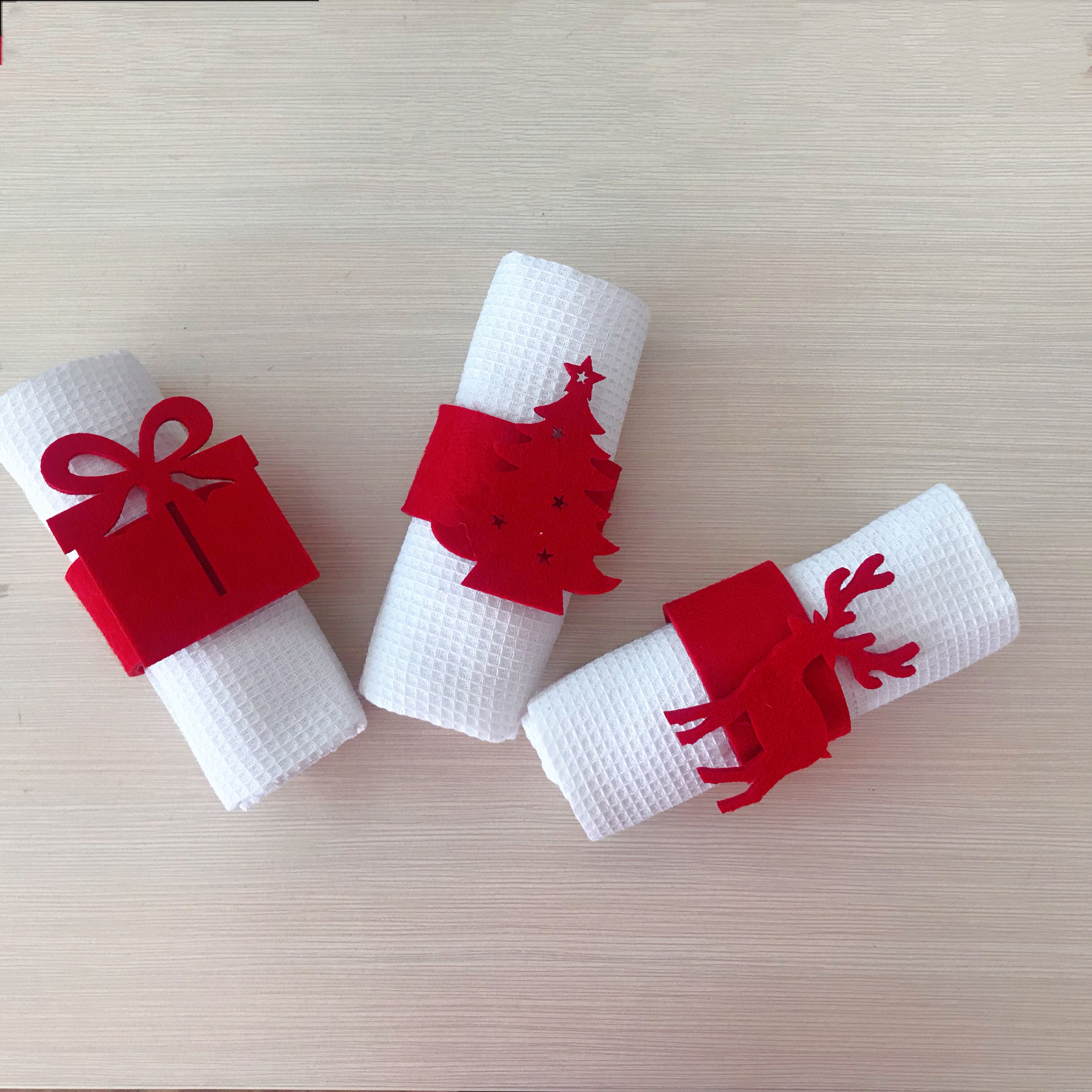 Christmas waffle towel with gift、tea towel printing / tea towel/tea towel printing / tea towel/