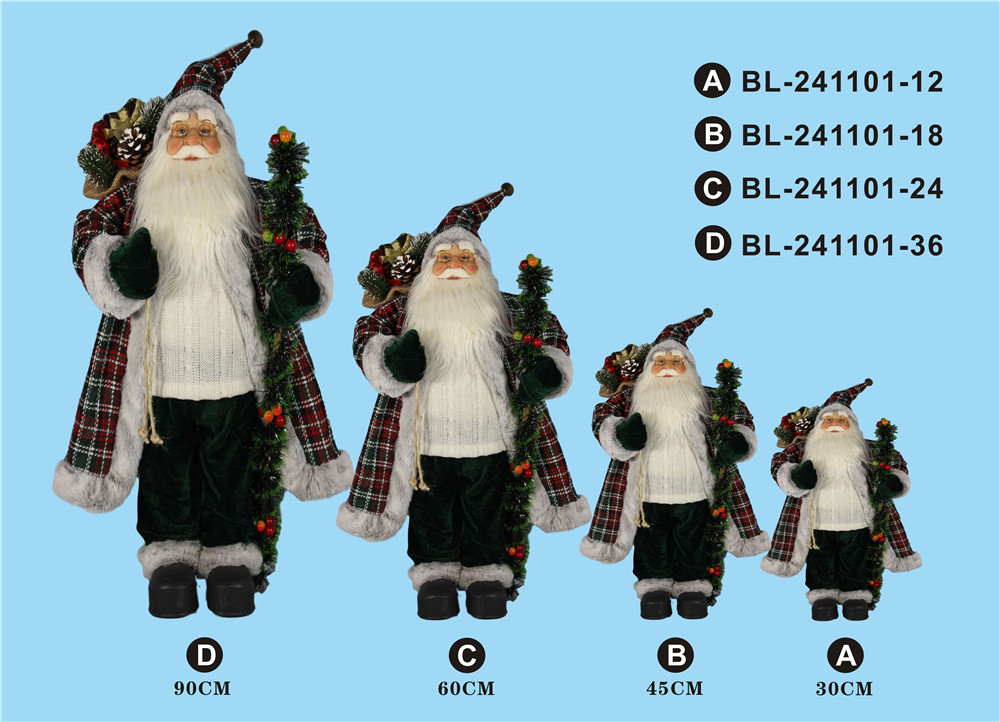 30cm/45cm/60cm/90cm height set of Santa Clause