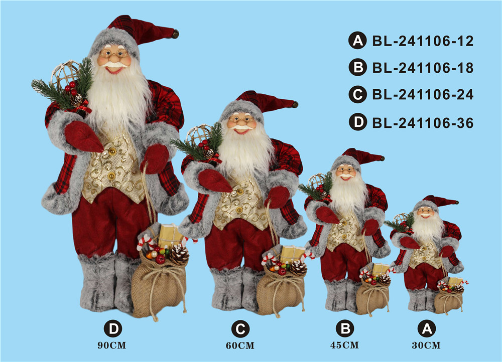 30cm/45cm/60cm/90cm height set of Santa Clause