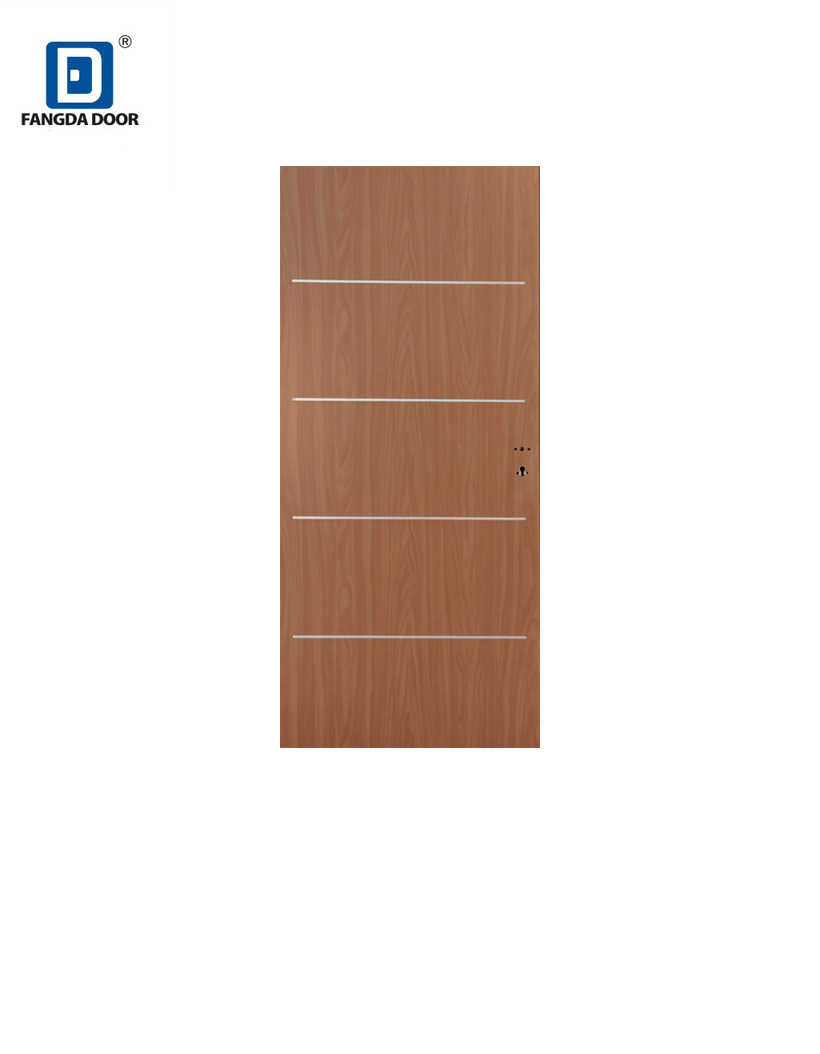 Fangda Golden oak Stanly steel l door prehung