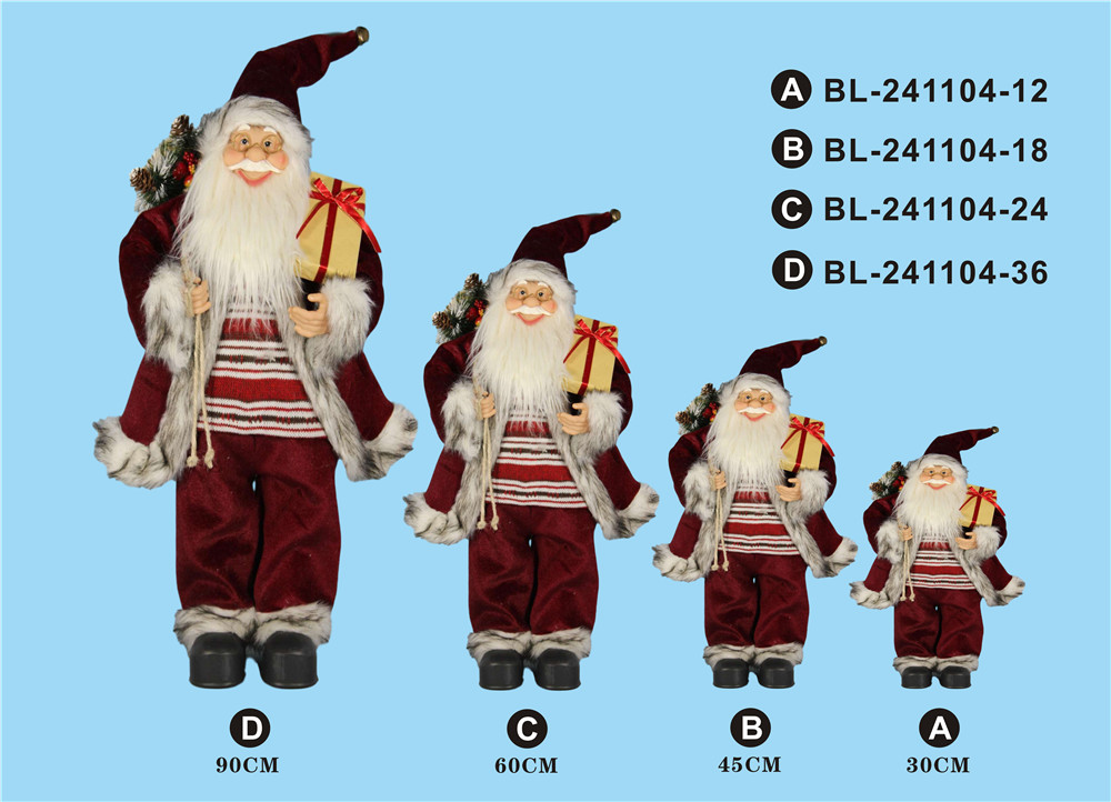 30cm/45cm/60cm/90cm height set of Santa Clause