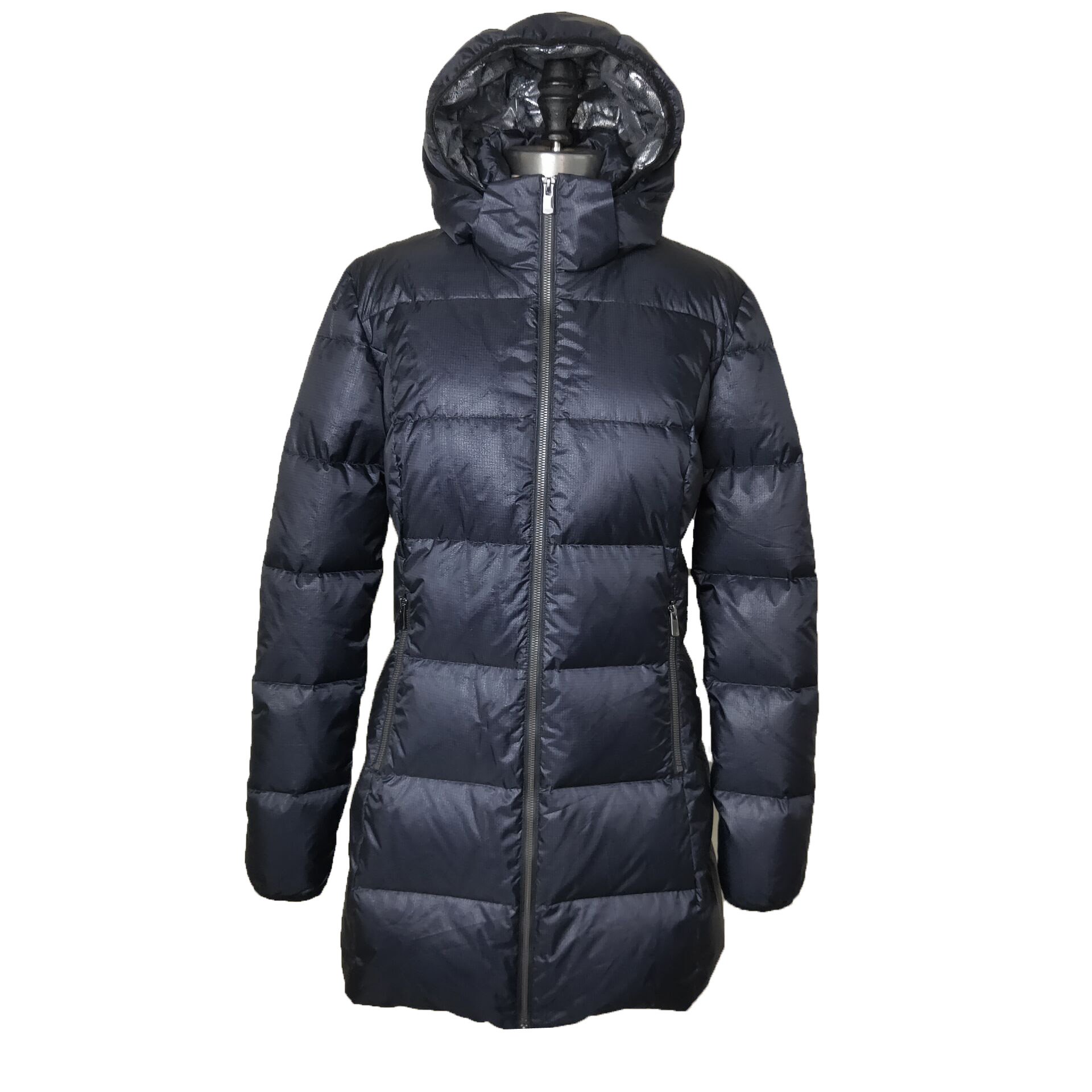 Ladies Fashion Quilted Down Filling Winter Wears Womens Jacket Clothing Hood Coat