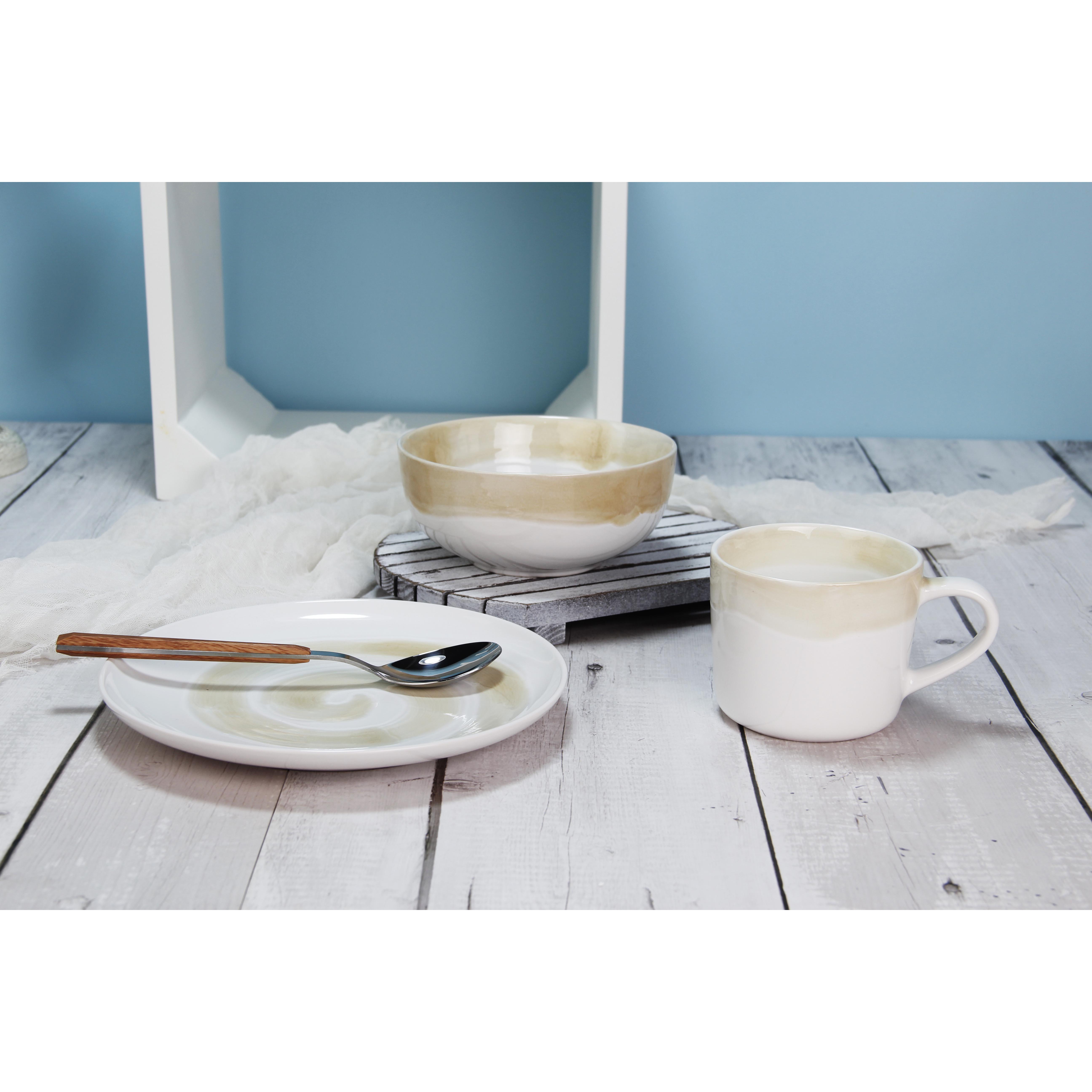 3pcs Hand-painted breakfast dinnerware