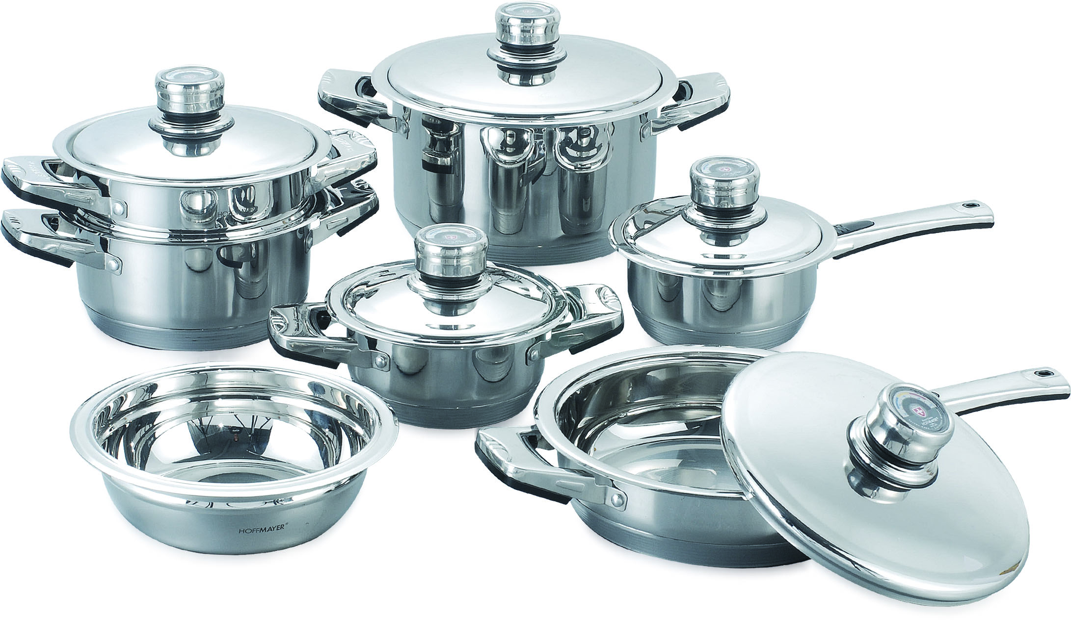Wide edge shape casserole 12pcs set