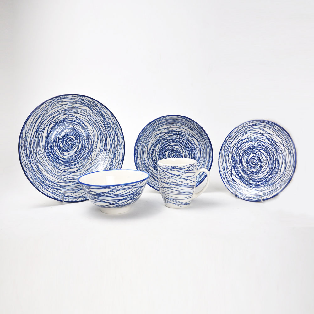 16pcs porcelain dinnerware set with decal printing