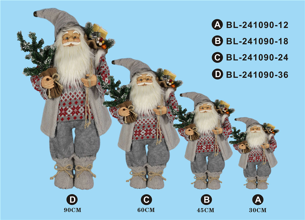 30cm/45cm/60cm/90cm height set of Santa Clause