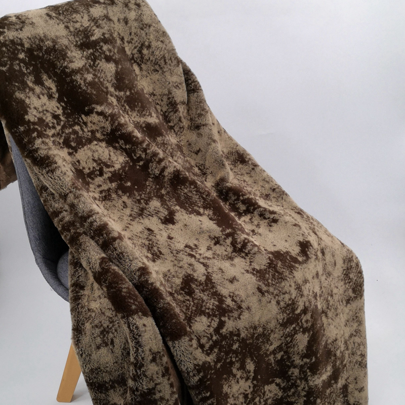 Printed Rabbit Furx Fur Throw