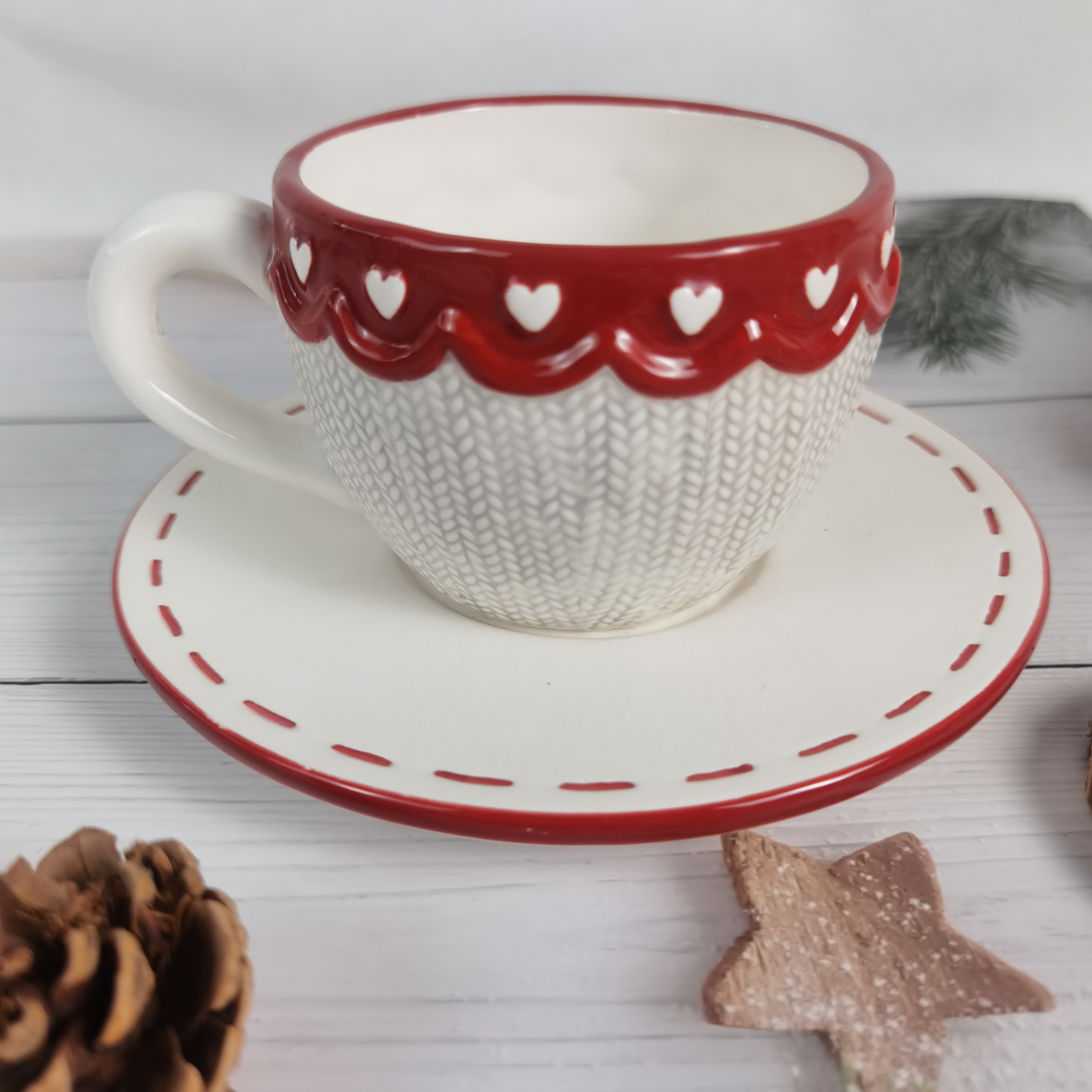 Cup with saucer Christmas Design