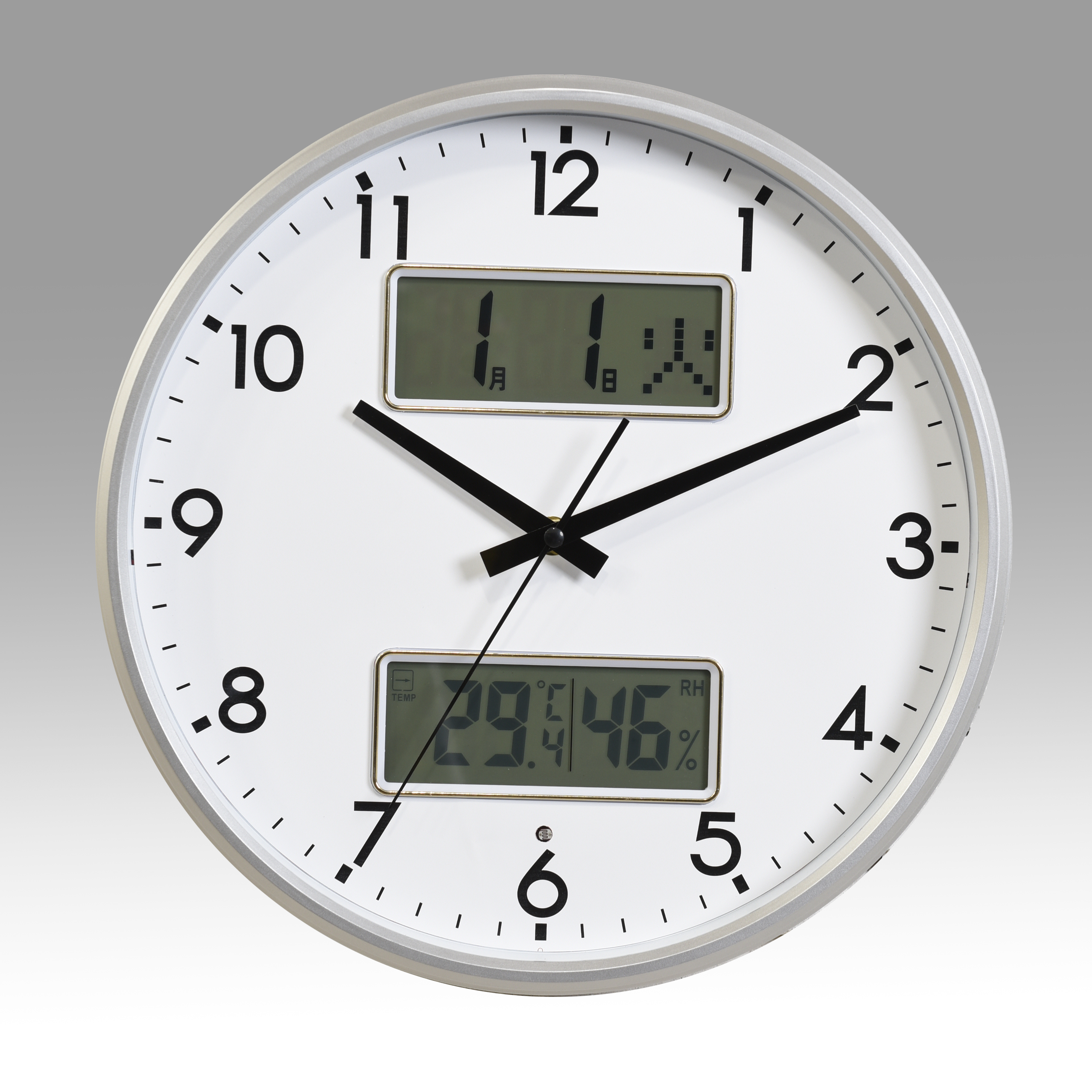 wall clock with ligh control