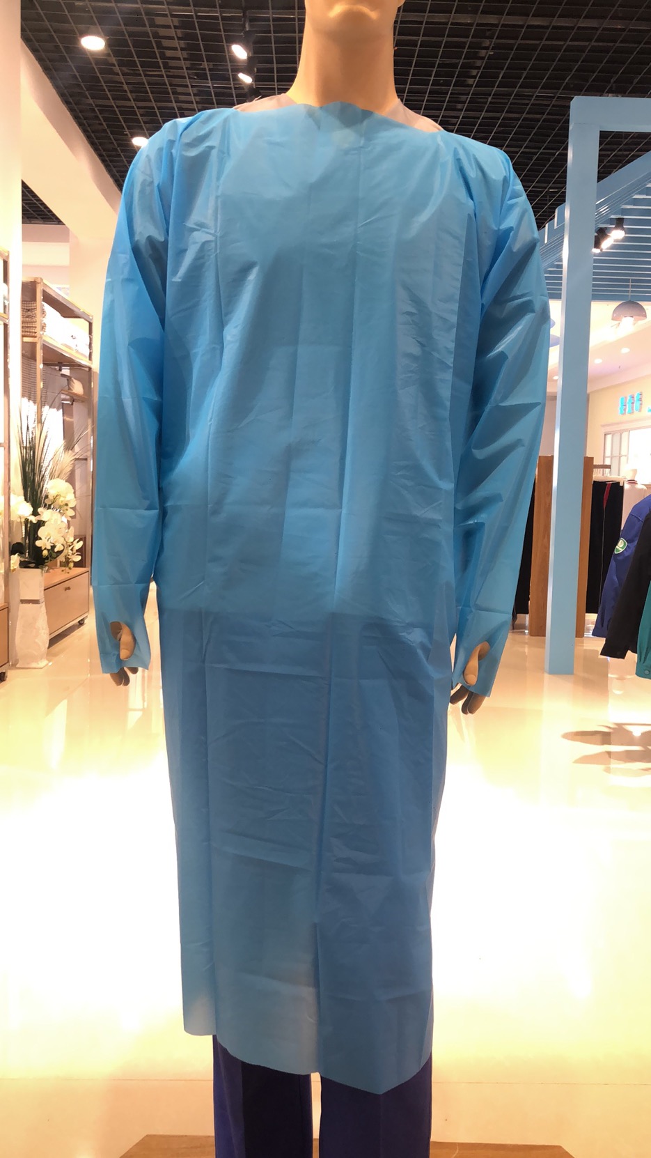 CPE disposable isolation gown