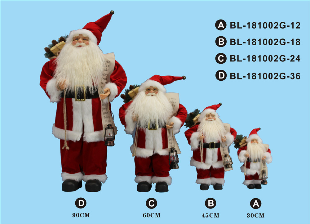 30cm/45cm/60cm/90cm height set of Santa Clause