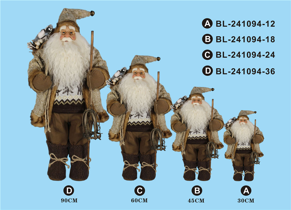 30cm/45cm/60cm/90cm height set of Santa Clause