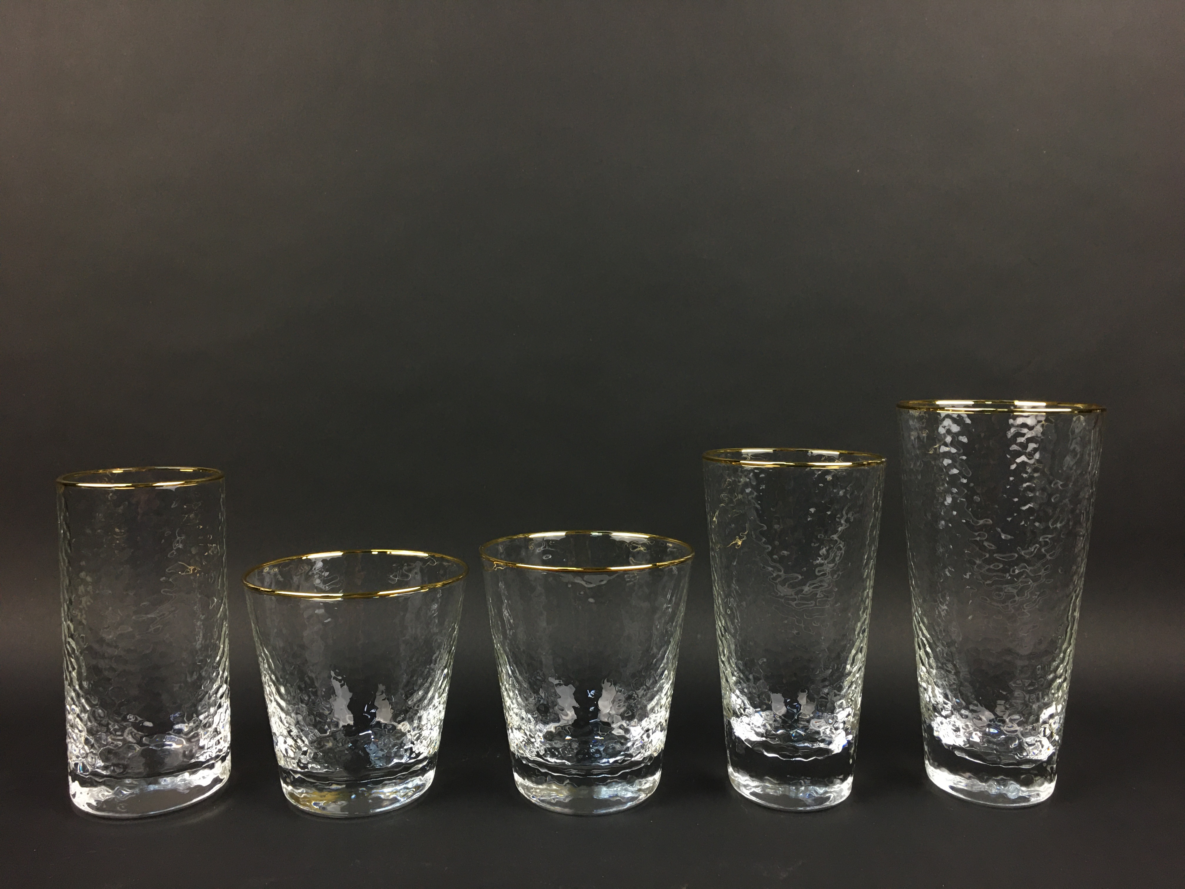 Gold Rim Tumblers