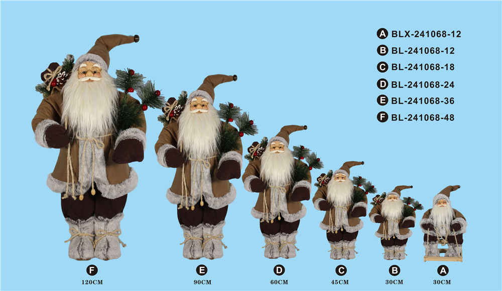 30cm/45cm/60cm/90cm/120cm height set of Santa Clause