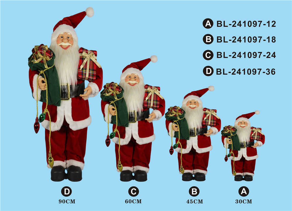 30cm/45cm/60cm/90cm height set of Santa Clause